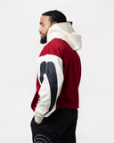 Ring x BOXRAW Oversized Hoodie - Red/Beige