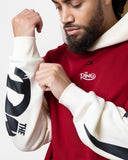 Ring x BOXRAW Oversized Hoodie - Red/Beige