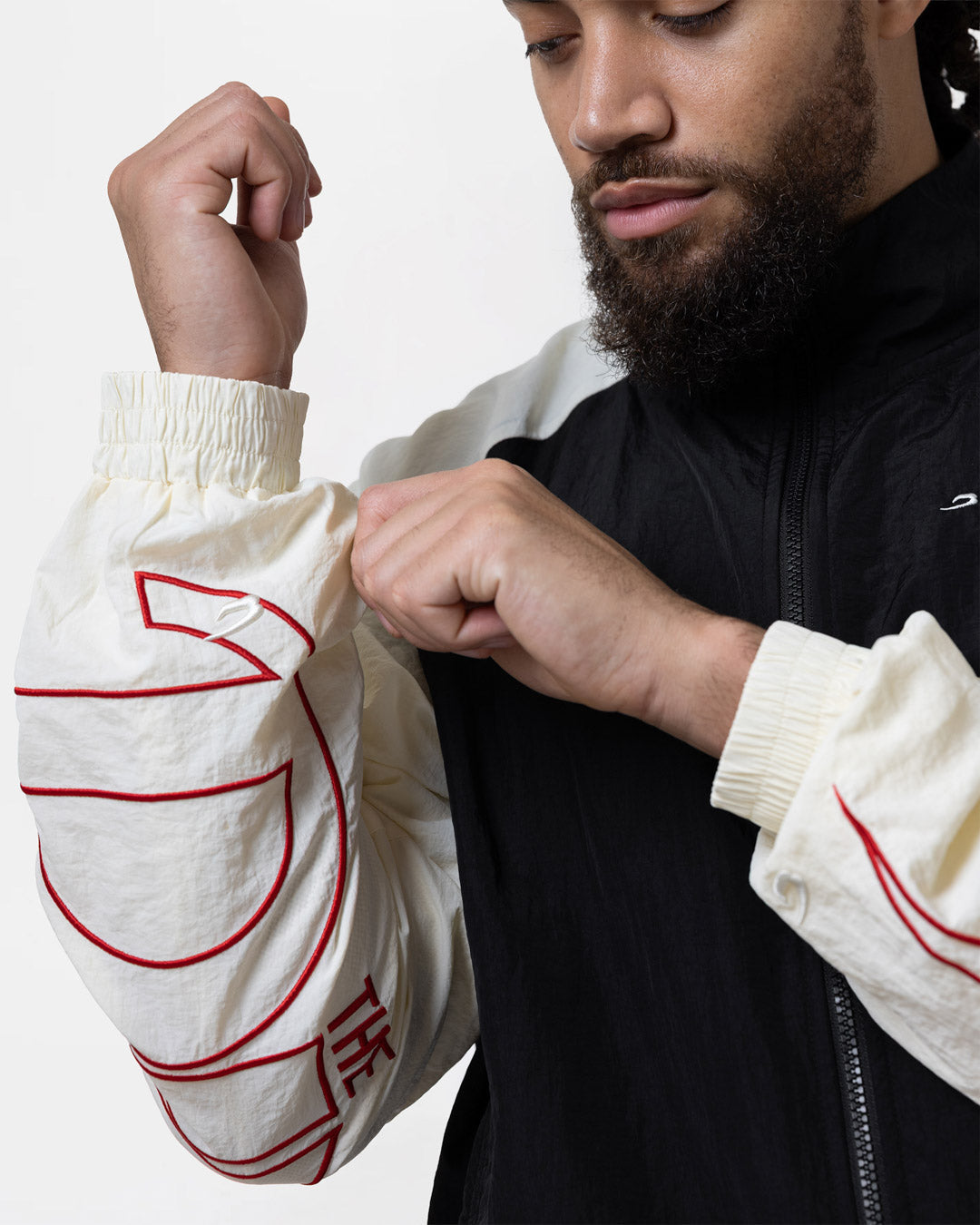 Ring x BOXRAW Track Jacket - Black/Beige – The Ring Magazine Shop