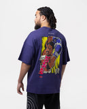 Ring x BOXRAW Larry Holmes Oversized T-Shirt - Midnight Purple