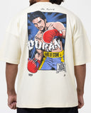 Ring x BOXRAW Roberto Duran Oversized T-Shirt - Stone Beige