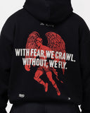 Ring x BOXRAW Fearless Oversized Hoodie - Black