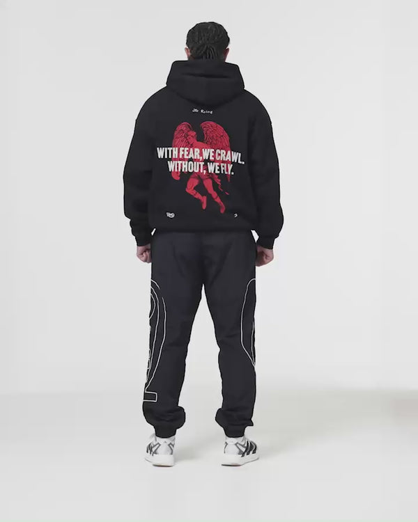 Ring x BOXRAW Oversized Hoodie - Black Video.mp4