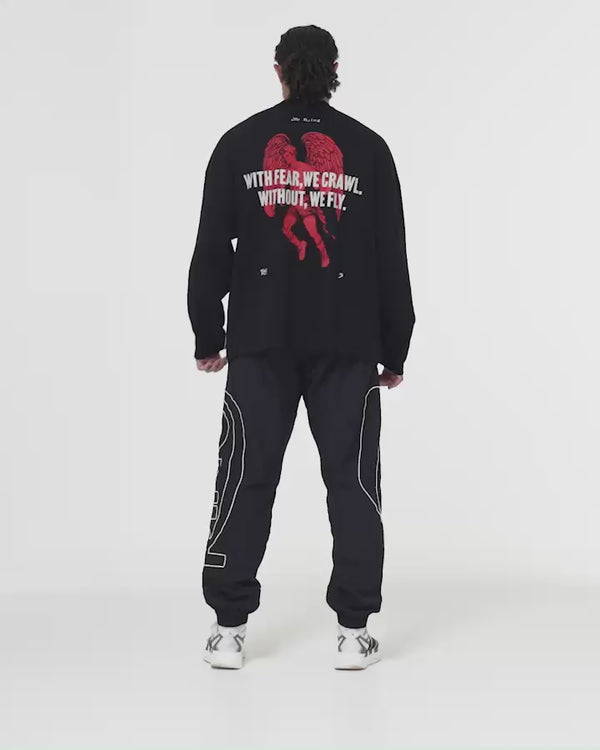 Ring x BOXRAW Oversized Long Sleeve T-Shirt - Black Video.mp4